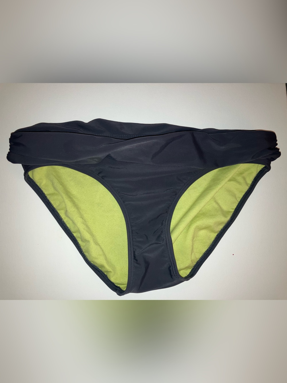 Athleta GraySwim Bottoms Neon Yellow Interior - Picture 1 of 3